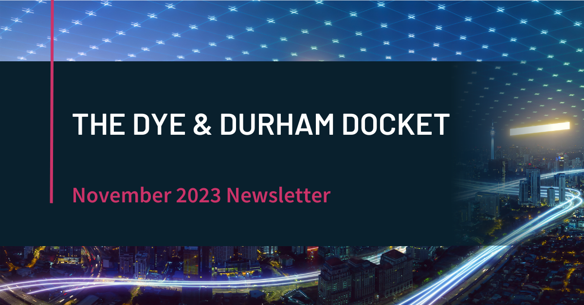 Dye & Durham Docket - November 2023