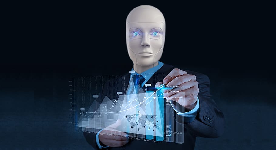 Robot businessman 